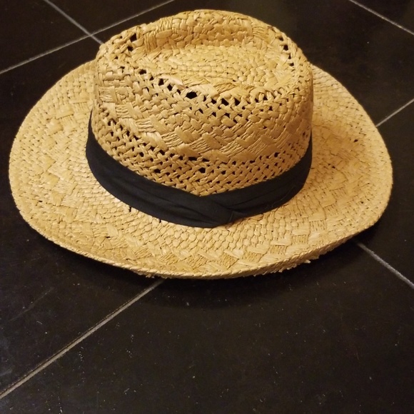 Tan w/ black Sun Hat - Picture 2 of 3